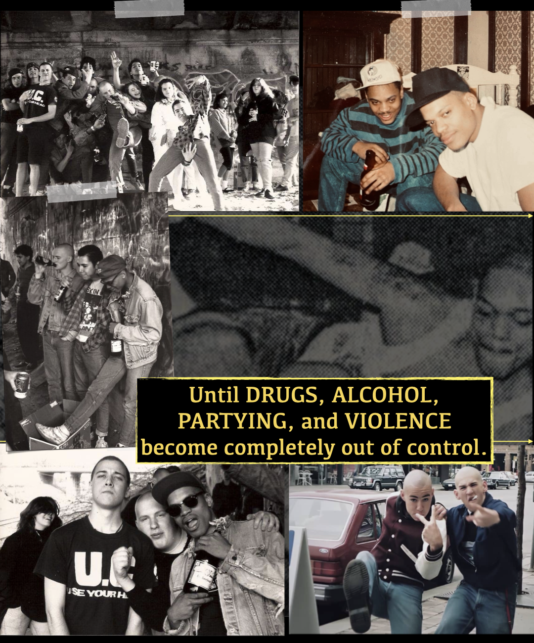 Black Skinhead Updated Deck.008 Chaos arrives in the form of alcohol, partying and drugs.